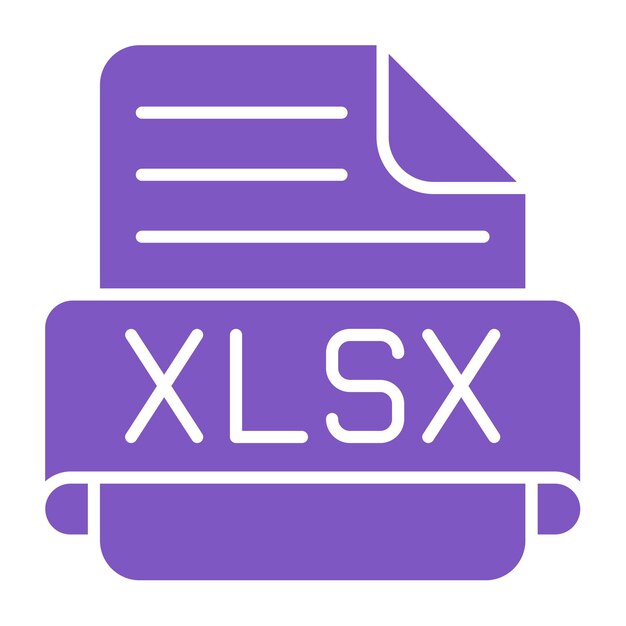 Vector iconos de las xlsx