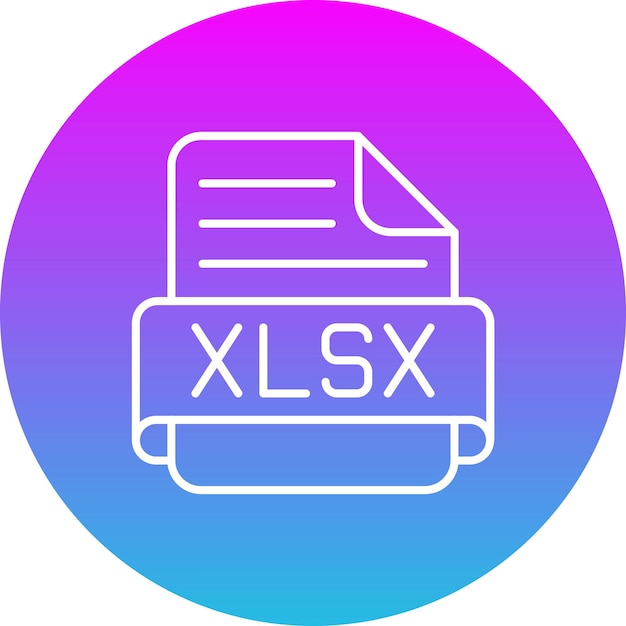 Vector iconos de las xlsx