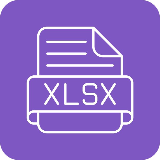 Vector iconos de las xlsx