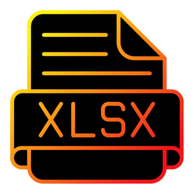 Vector iconos de las xlsx