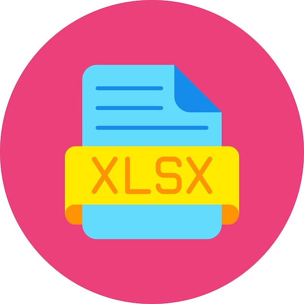 Vector iconos de las xlsx