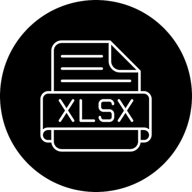 Vector iconos de las xlsx