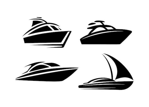 Iconos de yates y barcos