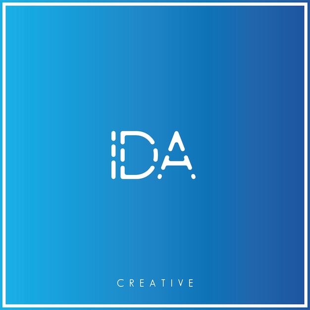 IDA Premium Vector El último diseño de logotipo Creativo Logo Vector Ilustración Logo Creativo Monograma