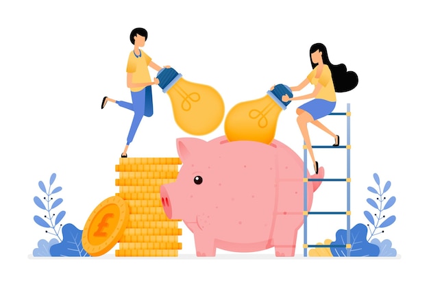 idea de ahorro e inversión