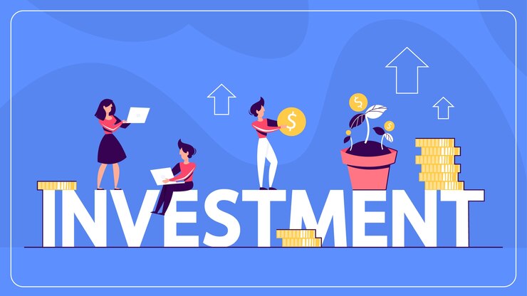 Vector idea de banner de web de riqueza de inversión y finanzas.