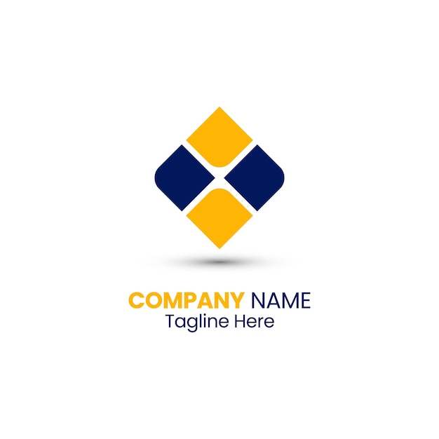 Idea creativa de diseño de logotipo aislada en fondo blanco