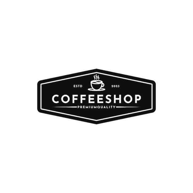Idea creativa de diseño de logotipo de cafetería Diseño de logotipo de café retro vintage