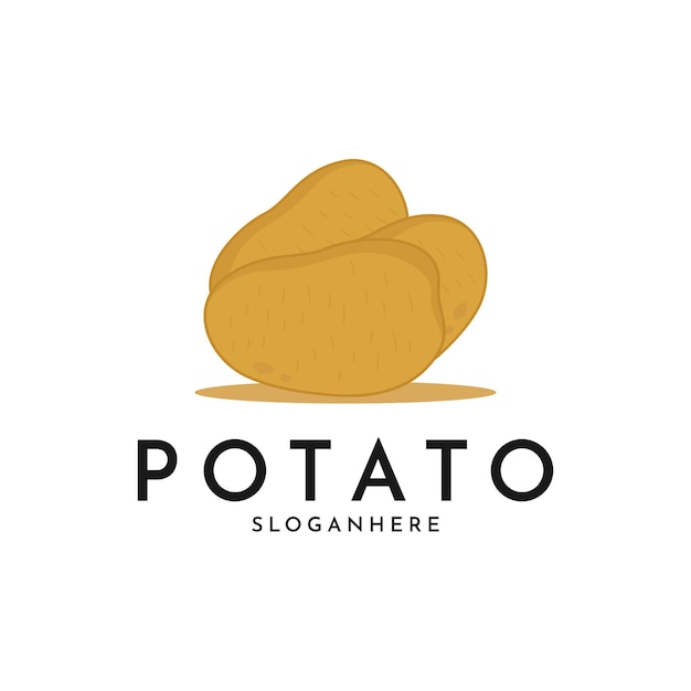idea creativa de diseño de logotipo de patata
