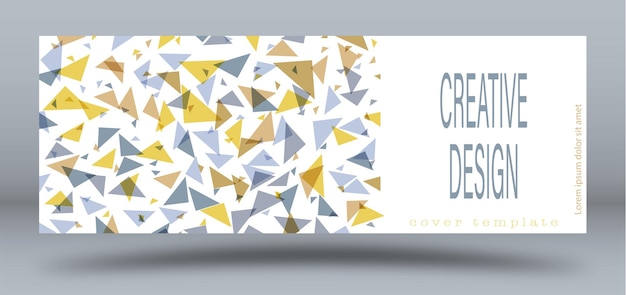 Una idea creativa para el diseño de una plantilla de postal de cartel de portada para estampados y decoraciones interiores de estilo corporativo