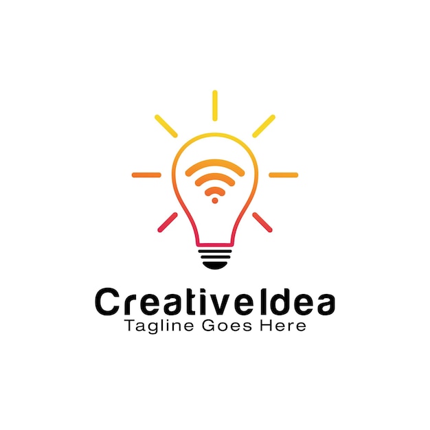 Idea creativa plantilla de diseño de logotipo