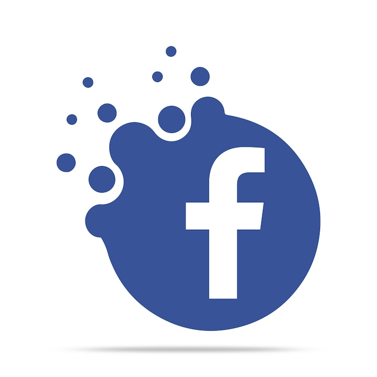 Vector idea de diseño de icono de facebook