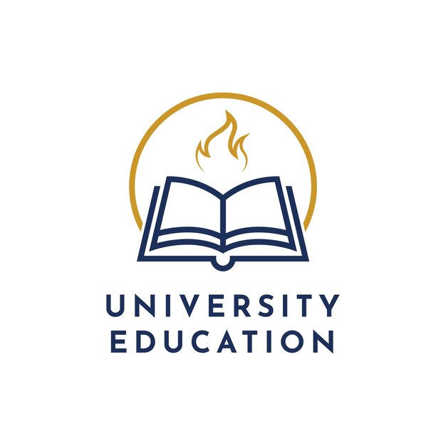 Idea de diseño del logotipo de la academia universitaria
