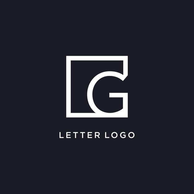 Idea de diseño de logotipo de carta con estilo creativo