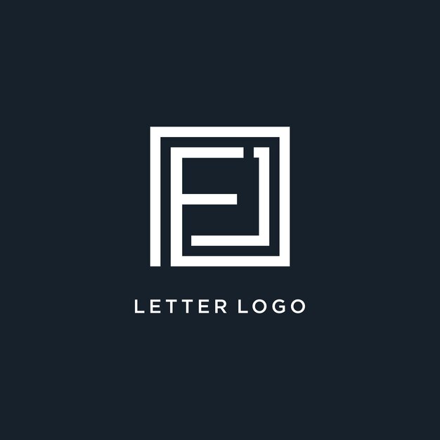 Idea de diseño de logotipo de carta con estilo creativo