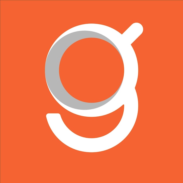 Vector idea de diseño del logotipo de la letra g