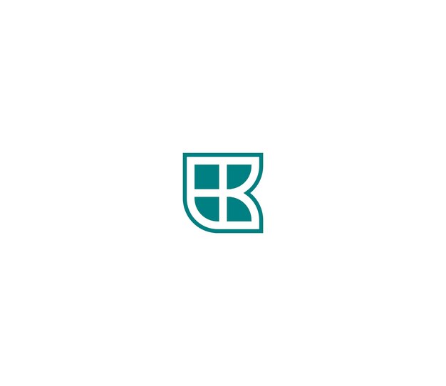 Idea de diseño de logotipo moderno de la letra B o K o BK para uso de la marca