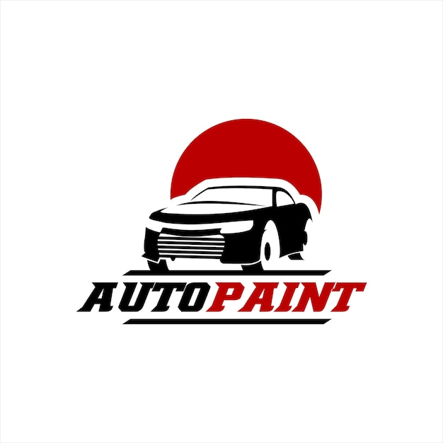 Idea de diseño de logotipo de plantilla de negocio de trabajo de pintura automática