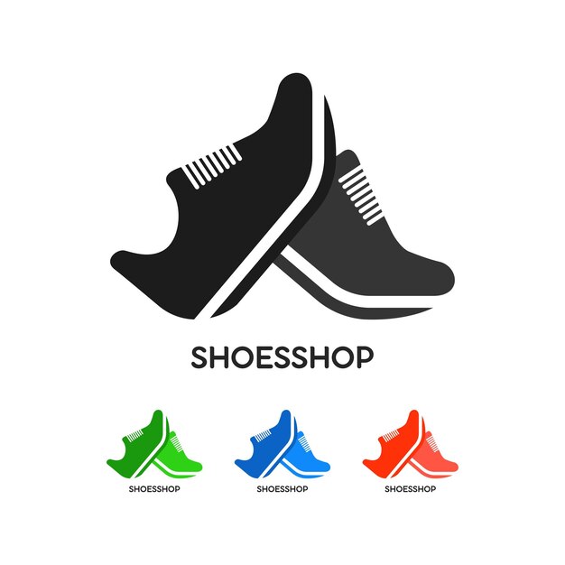 idea de diseño de logotipo de una tienda de zapatos