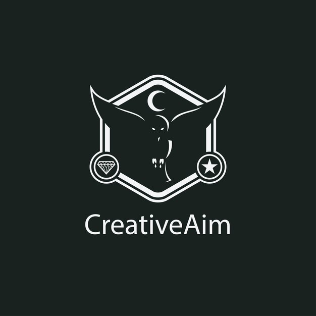 Idea de diseño de logotipo vectorial moderno sin vectores