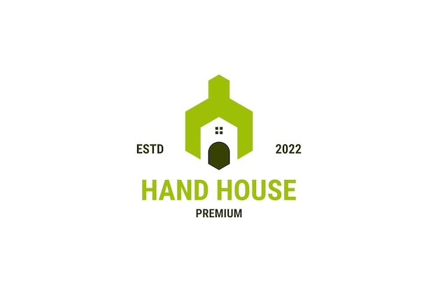 Idea de ilustración de icono de vector de diseño de logotipo de servicio de hogar plano
