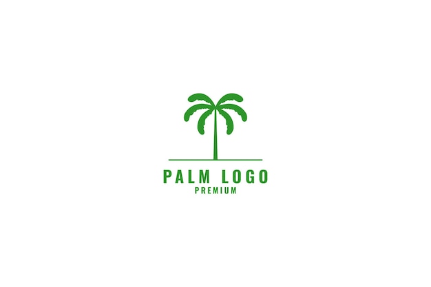 Idea de ilustración de vector de diseño de logotipo de Palm