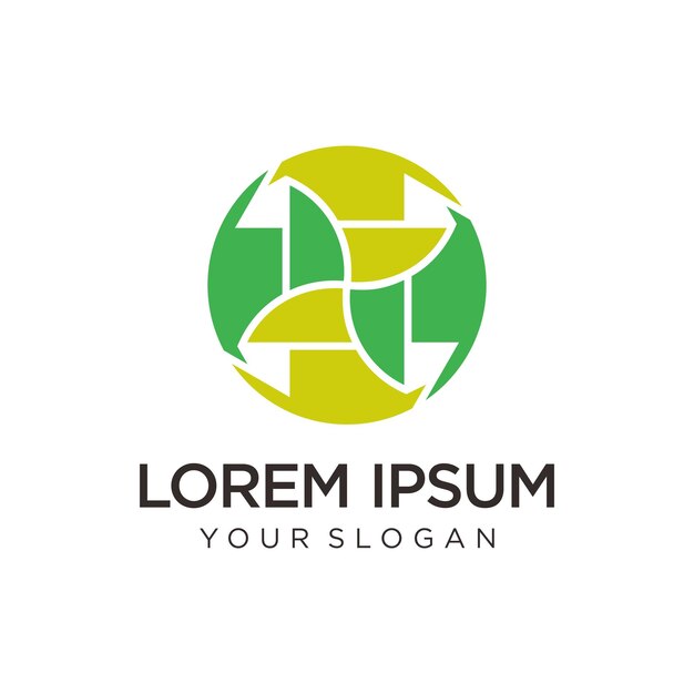 Idea de ilustración de vector de logotipo de salud con concepto creativo