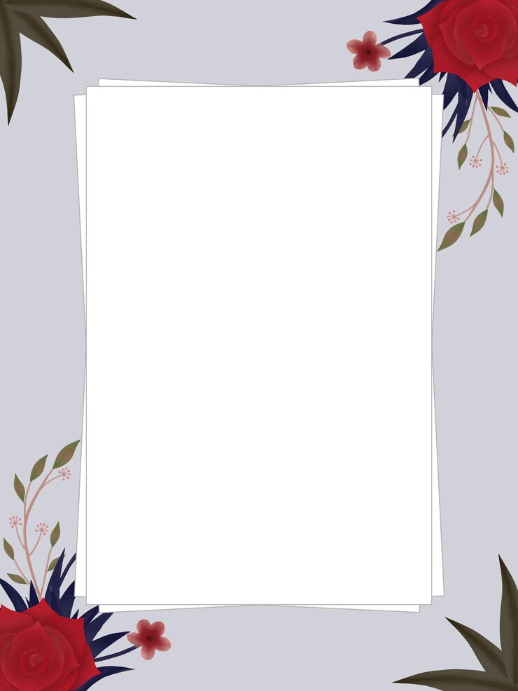 Vector la idea de la invitación de la boda de la rosa roja
