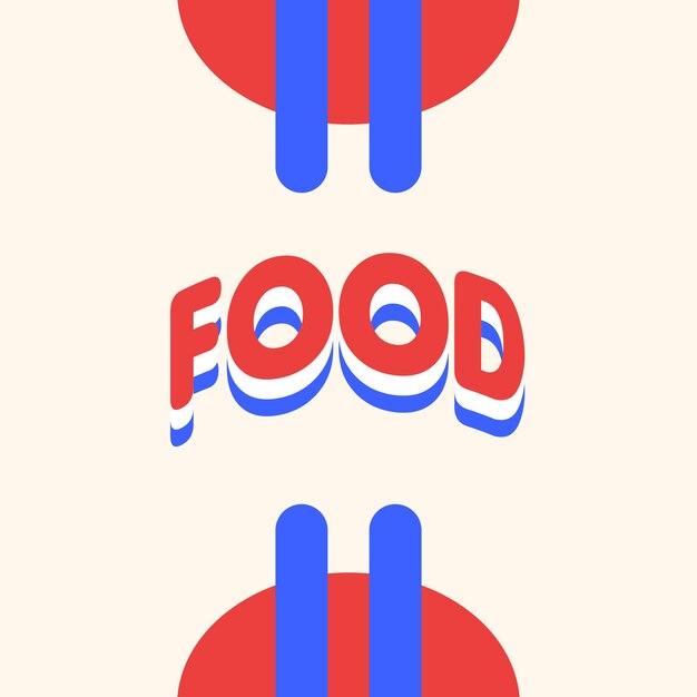 idea de logotipo de marca de alimentos