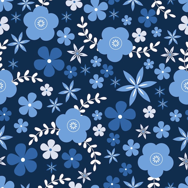 Idea de patrón floral sin costuras para papel de regalo de papel de regalo de patrón de mantel de tela