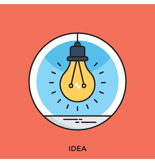 Idea plana Vector icono