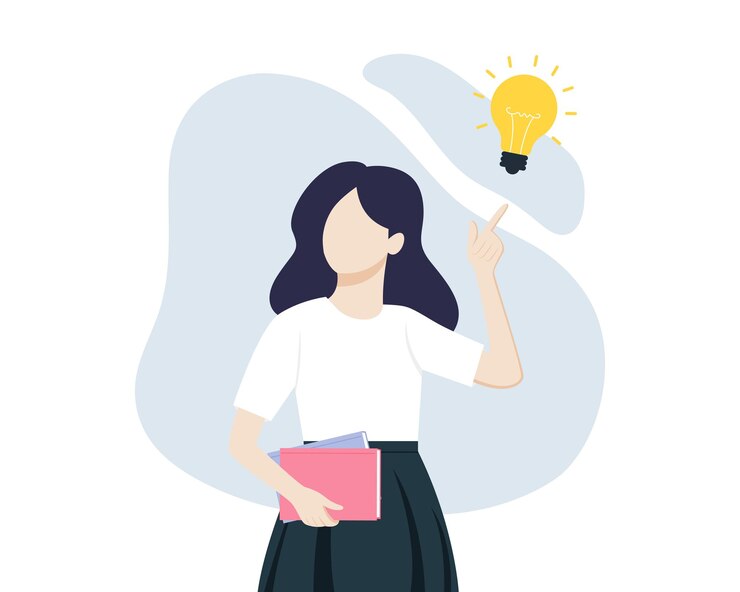 Idea de resolución de problemas y concepto de creatividad Ilustración plana