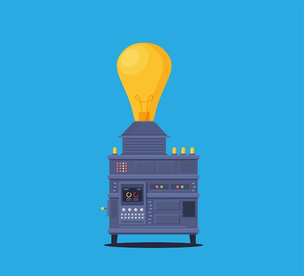 La idea del vector crea un proceso de éxito sobre el dinero