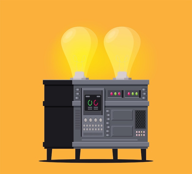 Vector la idea del vector crea un proceso de éxito sobre el dinero