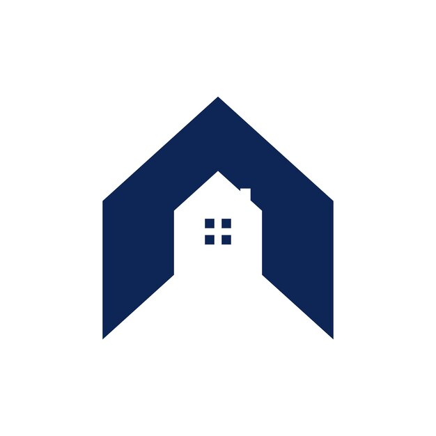 Idea vectorial de elementos de diseño de casas de flecha con concepto moderno
