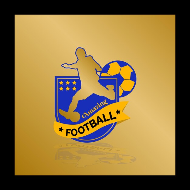 Idea vectorial del logotipo del club de fútbol