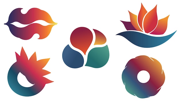 Ideas creativas de logotipos Elevan su marca con iconos únicos para vibraciones sociales y diversas corporativas