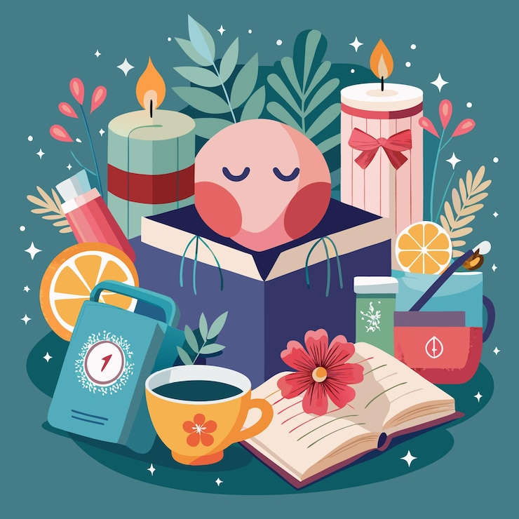 Vector ideas creativas para regalos navideños