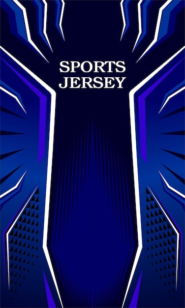 Las ideas de diseño de la camiseta azul de Esports están listas para imprimir