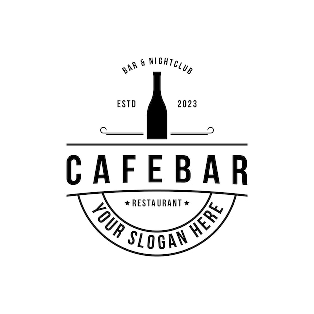 Ideas de diseño de logotipos de restaurantes, bares de vino y discotecas