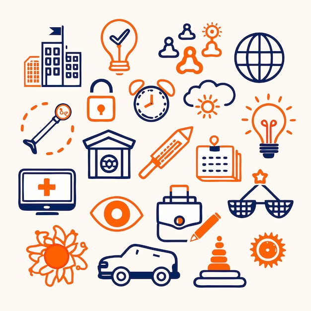 Ideas globales Éxito Trabajo en equipo Gestión del tiempo y seguridad