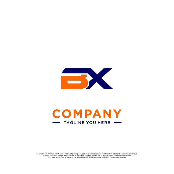 Vector ideas de logotipo de concepto moderno bx