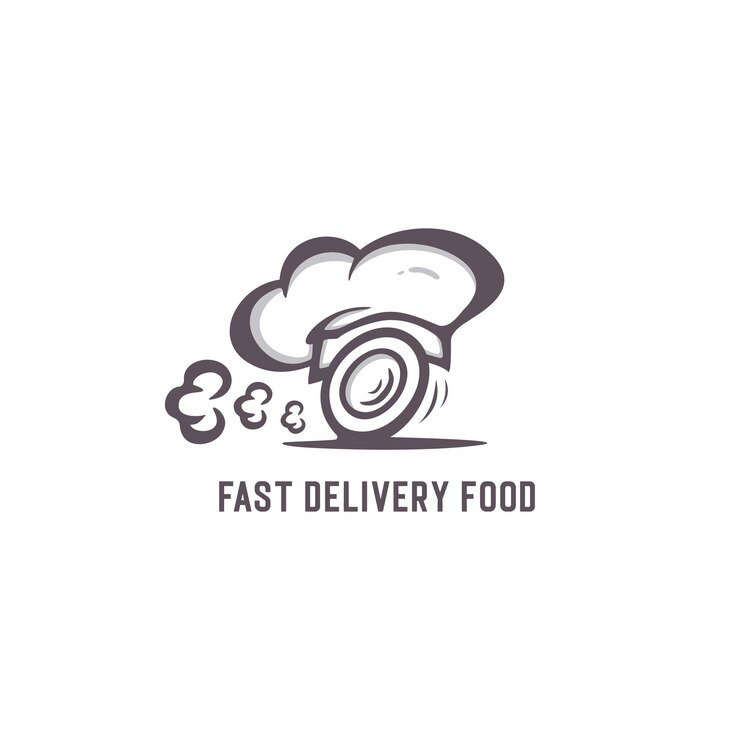 Ideas de logotipos de comida de entrega rápida