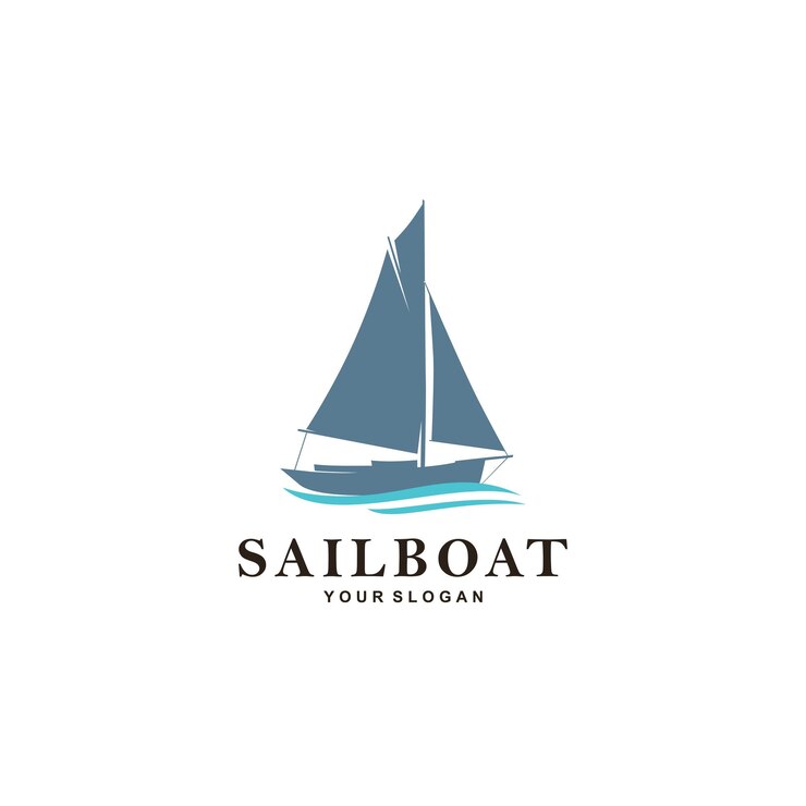 Ideas simples de diseño de logotipos de veleros