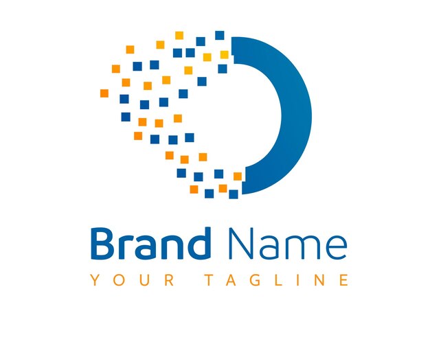 Identidad de marca corporativa Un diseño vectorial de logotipo hecho a mano