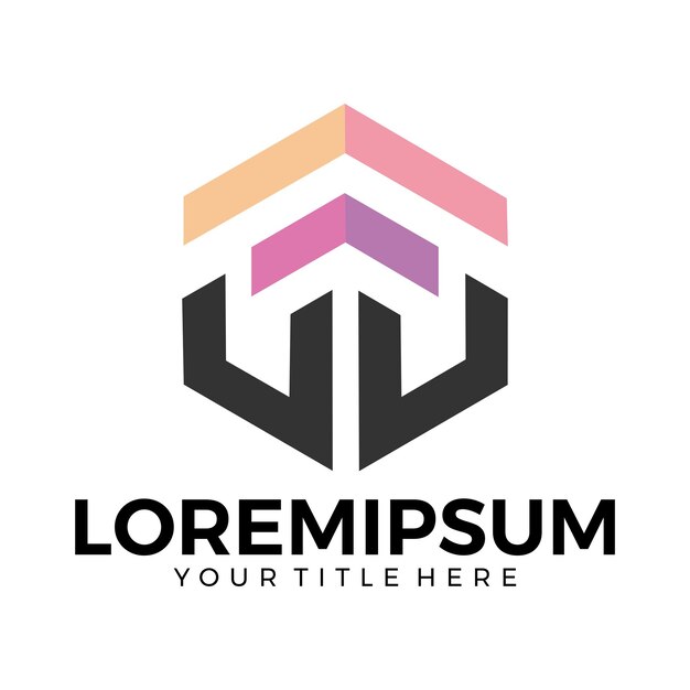 Identidad de marca corporativa una plantilla de diseño vectorial de logotipo