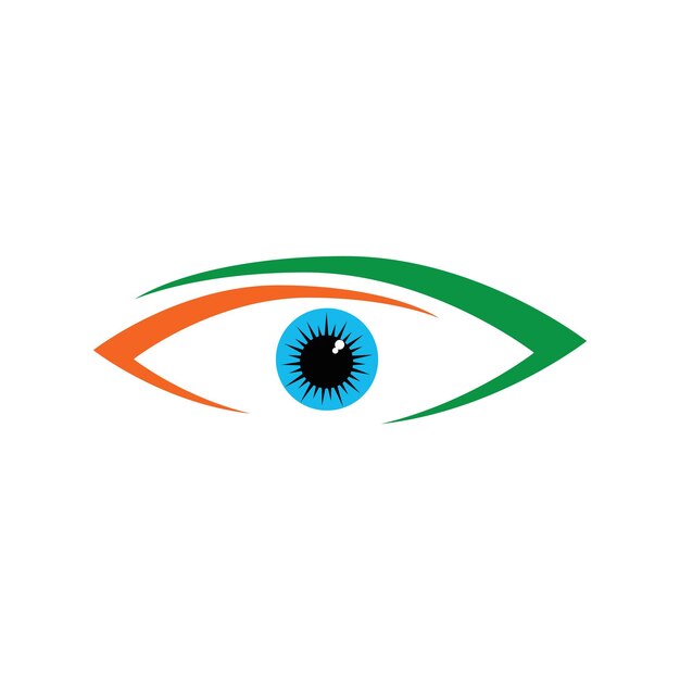 Identidad de marca de diseño de logotipo de vector de cuidado ocular corporativo