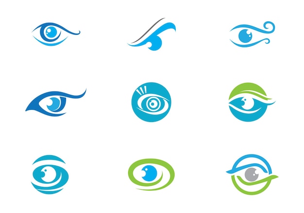 Identidad de marca Diseño de logotipo vectorial de cuidado ocular corporativo
