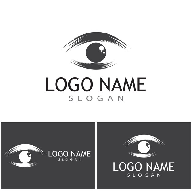 Identidad de marca Diseño de logotipo vectorial de cuidado ocular corporativo