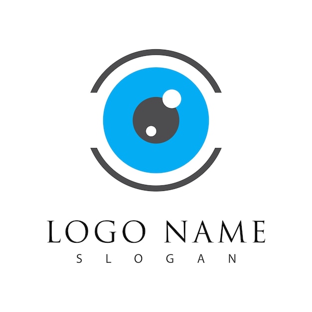 Identidad de marca Diseño de logotipo vectorial de cuidado ocular corporativo